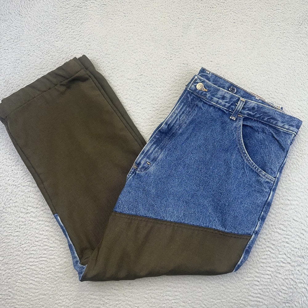 Wrangler Pro Gear Jeans Mens 42x32 Double Panel Hunting Work Denim Pants *40x28*